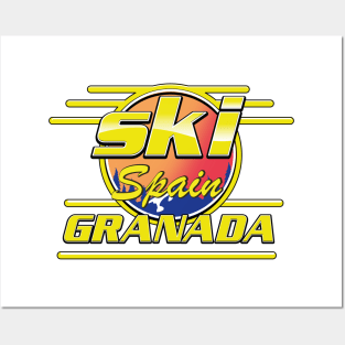 Granada spain to ski logo Posters and Art